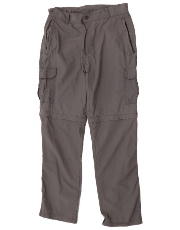 Calça cargo reta masculina Mountain Warehouse W34 L31 cinza nylon