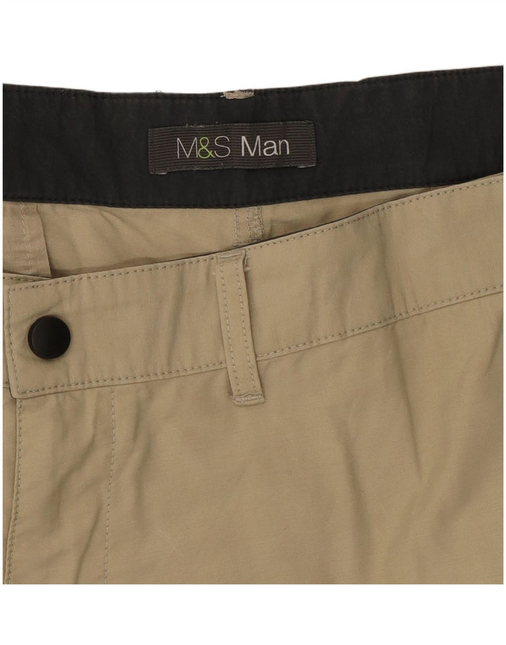Shorts cargo masculino Marks & Spencer W38 XL bege