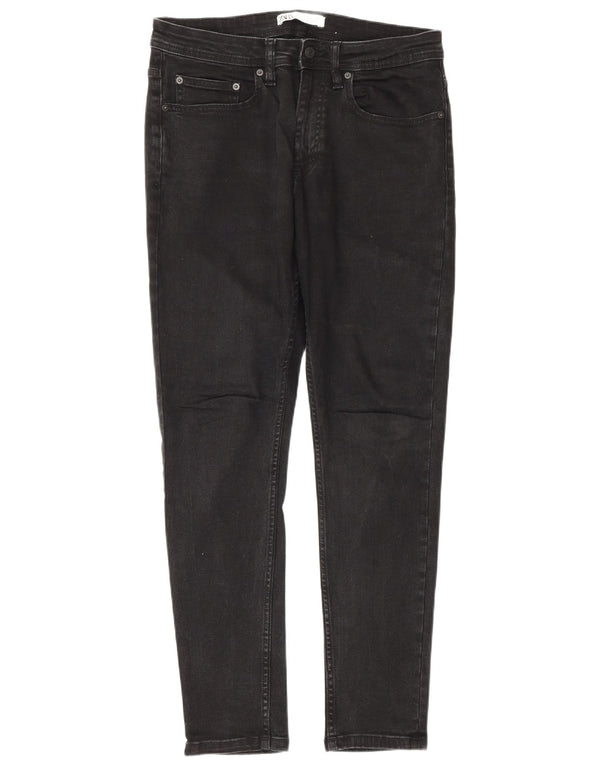 Zara Mens Skinny Jeans EU 40 Médio W31 L28 Algodão Preto
