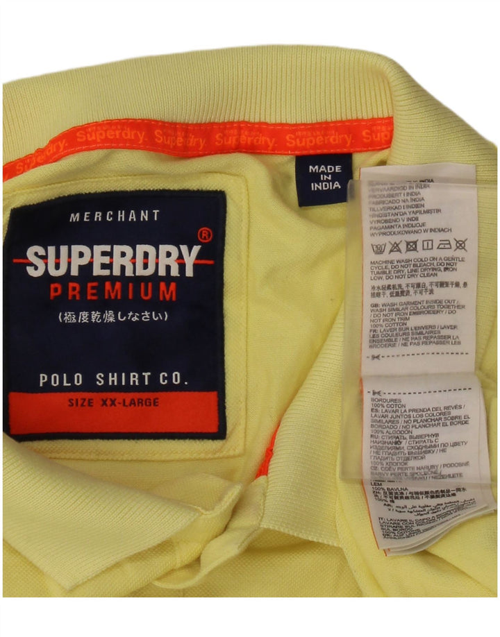 Camisa polo masculina Superdry 2XL algodão amarelo