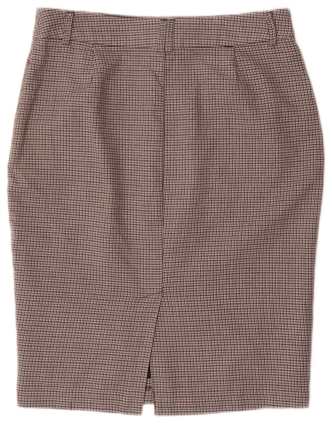 Saia lápis feminina Marks & Spencer W32 grande cinza houndstooth