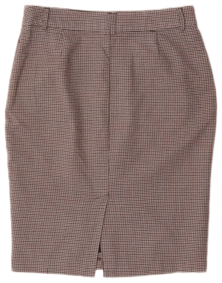 Saia lápis feminina Marks & Spencer W32 grande cinza houndstooth