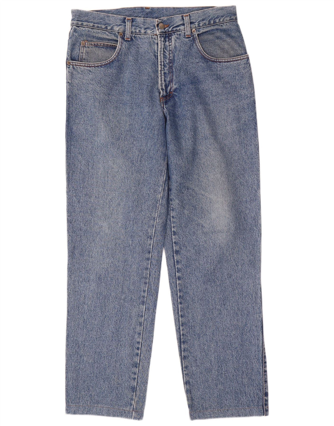Calça jeans reta masculina Naf W34 L30 algodão azul