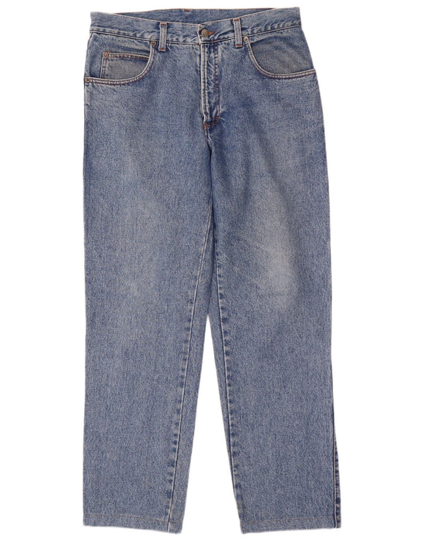 Calça jeans reta masculina Naf W34 L30 algodão azul