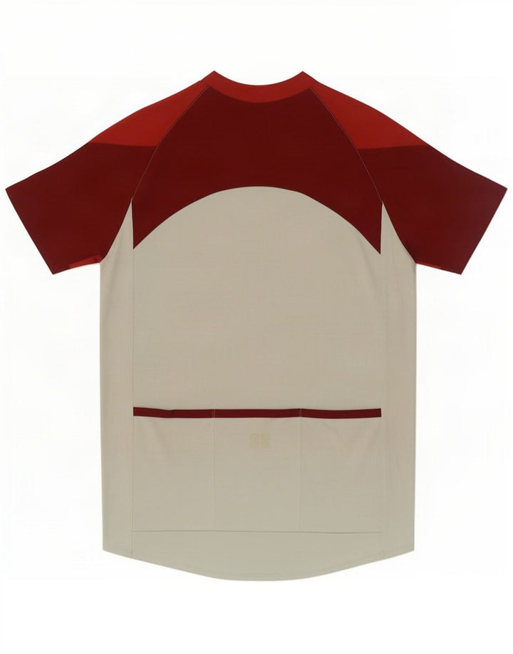 Camiseta masculina Nike com zíper e gola alta em poliéster cinza grande