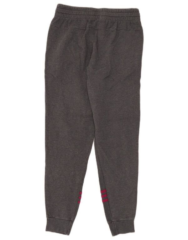 Calças de treino femininas Adidas Joggers UK 8/10 pequeno algodão cinza
