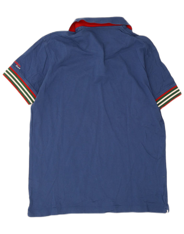 Harmont & Blaine Mens Polo Shirt 2XL Navy Blue Cotton