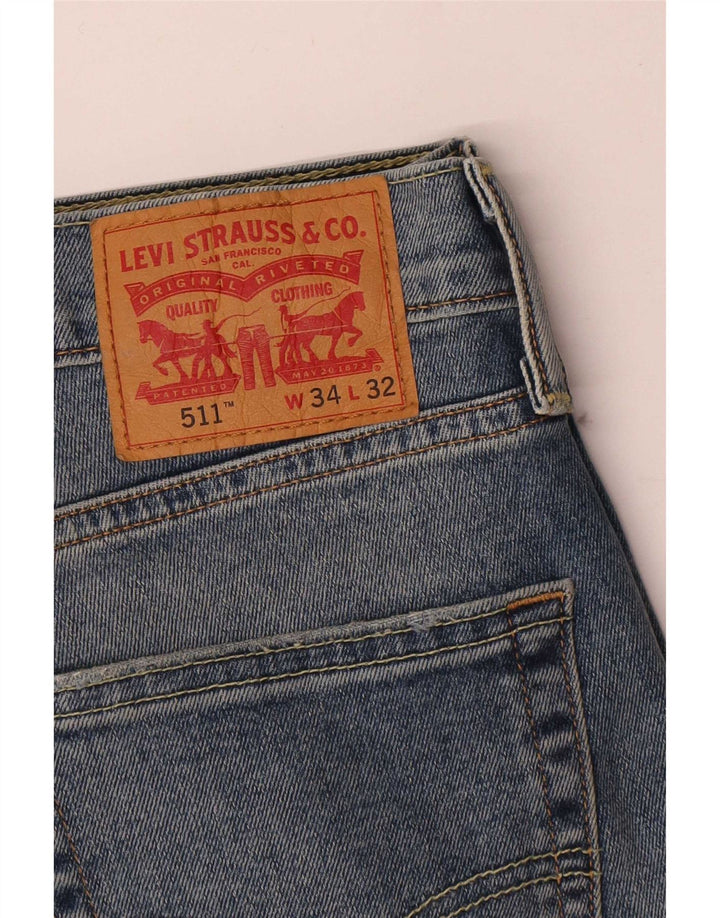 Jeans Levis 511 Slim Masculino W34 L29 Azul