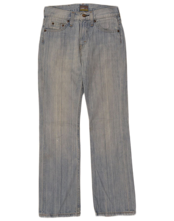 LEE Boys Scott Straight Jeans 10-11 Anos W26 L27 Azul Algodão