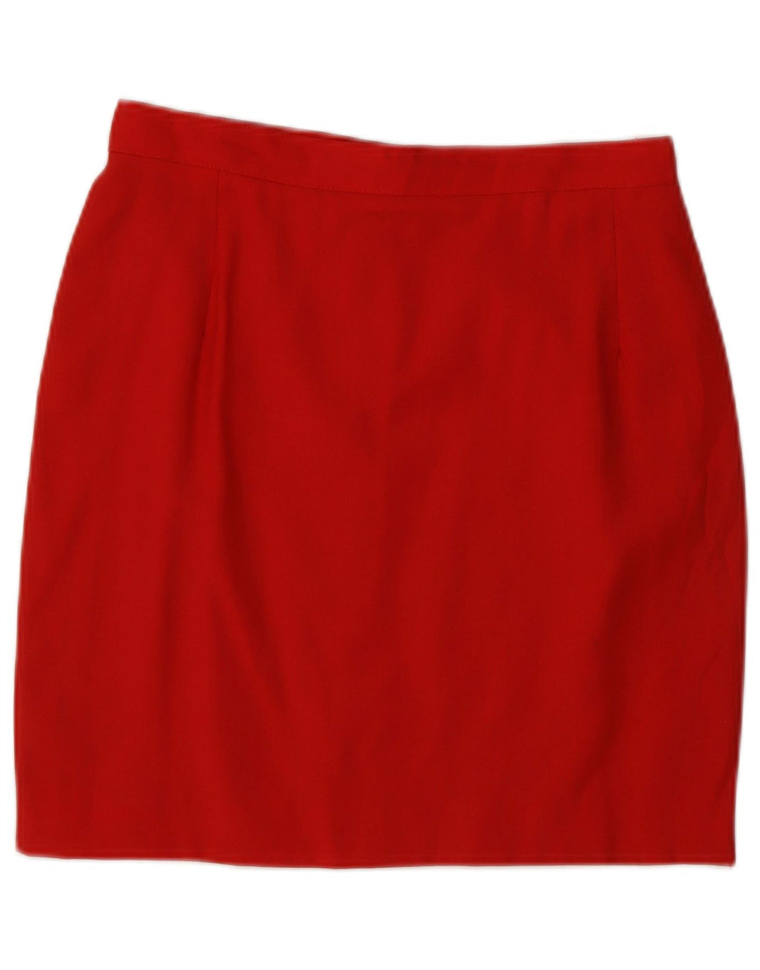 Conjunto de saia feminina VINTAGE com 2 botões e 2 peças IT 44 médio W26 lã vermelha