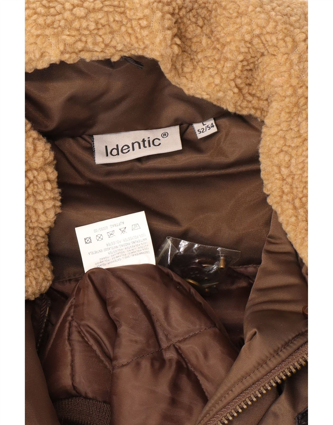 Jaqueta bomber acolchoada masculina idêntica IT 52/54 grande poliamida marrom