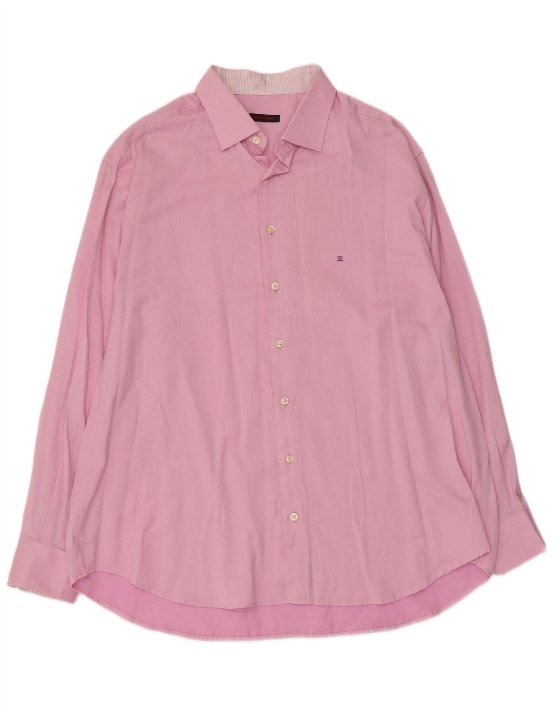 Camisa masculina PIERRE CARDIN tamanho 47 2XL algodão rosa