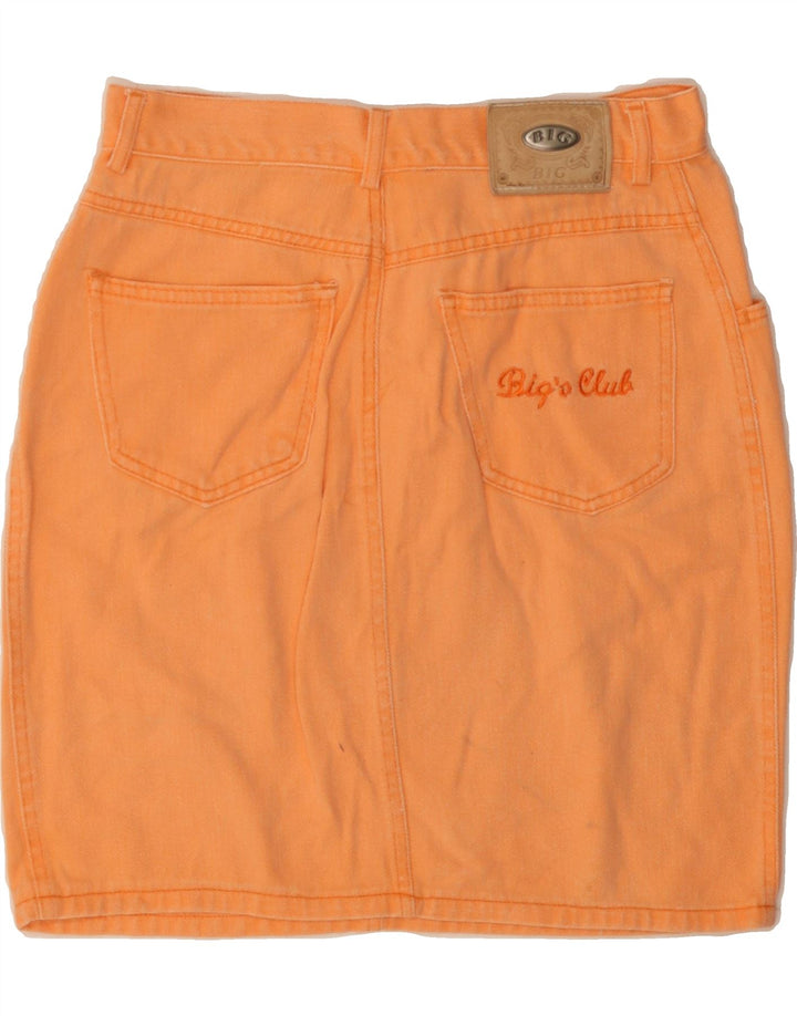 VINTAGE Womens Mini Denim Skirt IT 48 XL W30  Orange Cotton Vintage Vintage and Second-Hand Vintage from Messina Hembry 