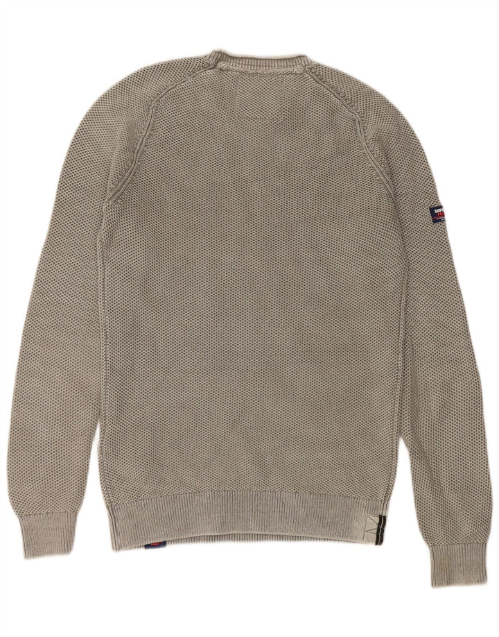 Suéter masculino Superdry com gola redonda e algodão verde pequeno