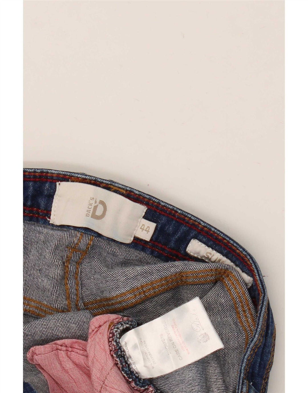 Shorts jeans feminino slim fit da Dack IT 44 médio W28 algodão azul