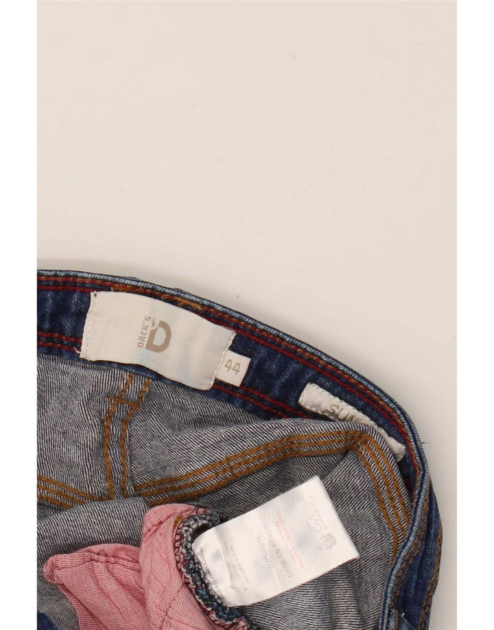 Shorts jeans feminino slim fit da Dack IT 44 médio W28 algodão azul