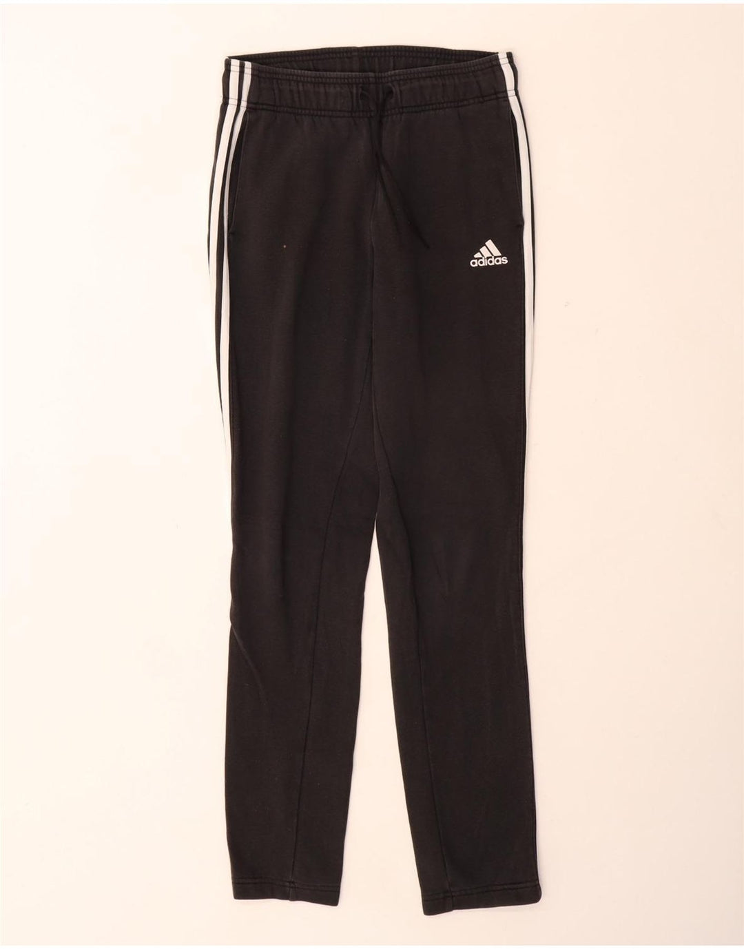 Calças de treino femininas ADIDAS UK 4/6 XS algodão preto
