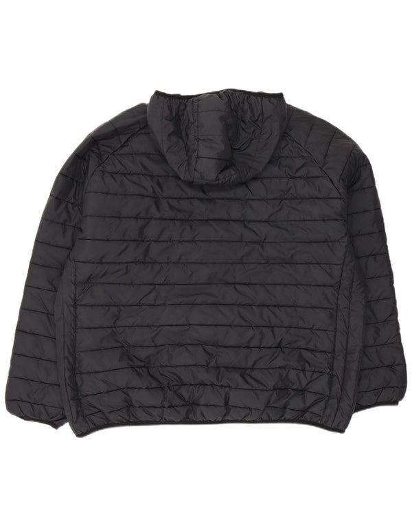 Jaqueta acolchoada com capuz feminina Ellesse UK 24 4XL poliéster preto