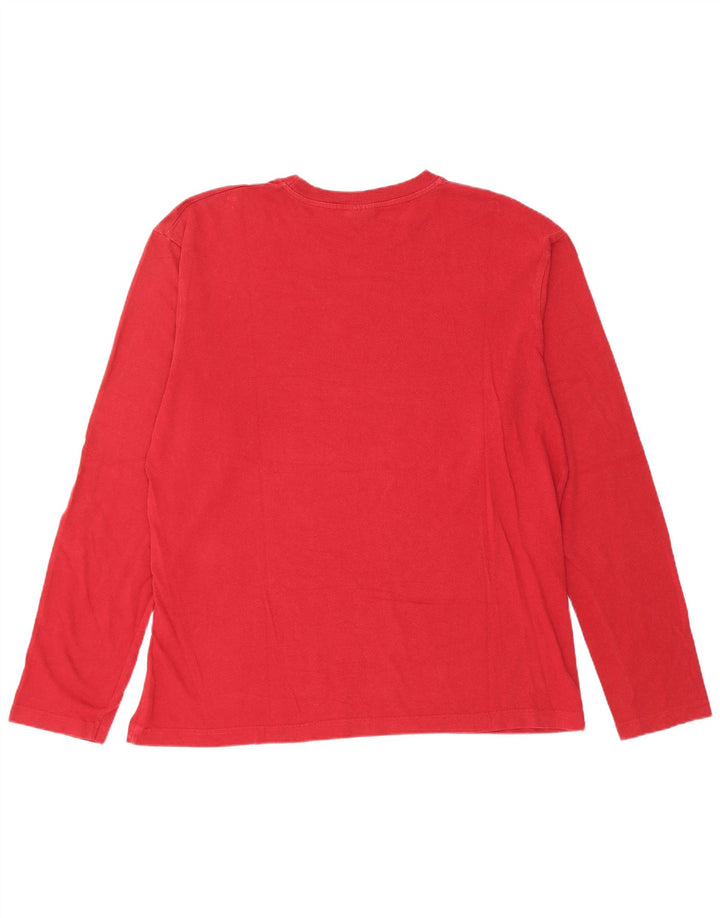 Top masculino Levi's manga comprida XL vermelho algodão