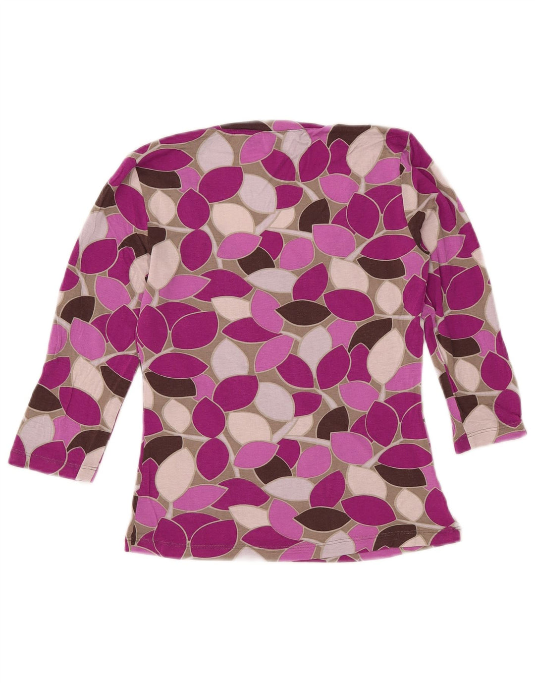 MARELLA Womens Top 3/4 Sleeve UK 8 Small Multicoloured Floral Viscose