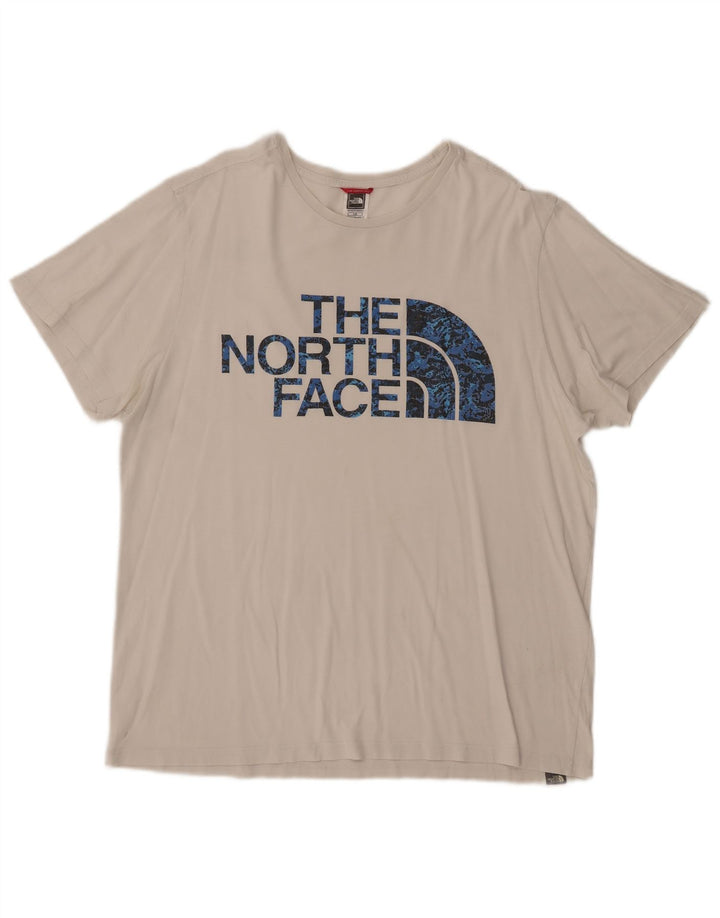 Camiseta gráfica masculina THE NORTH FACE top grande branco