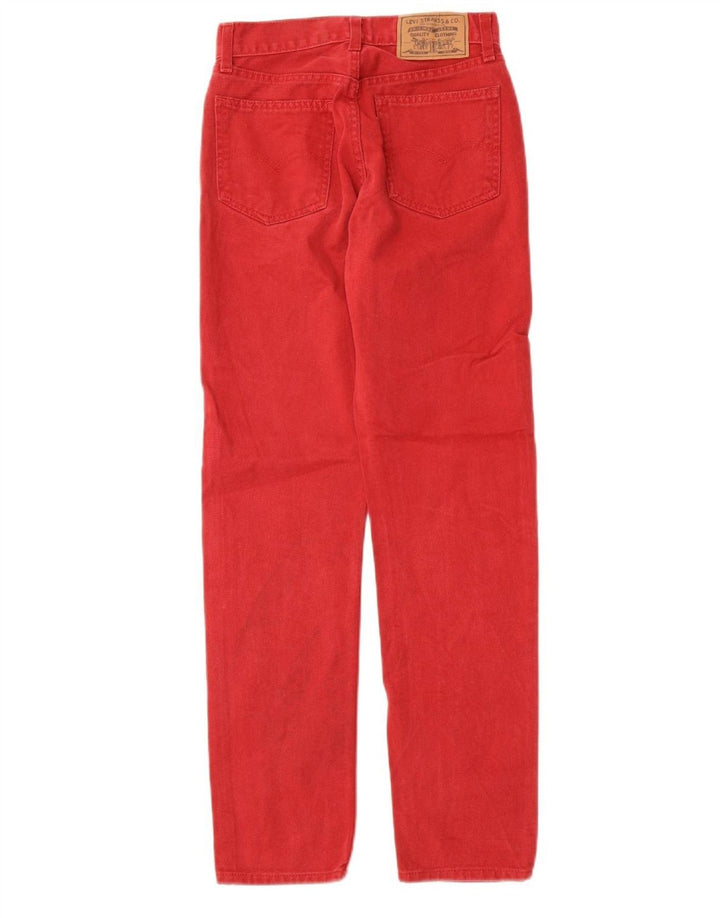 Jeans retos femininos LEVI'S W24 L28 algodão vermelho