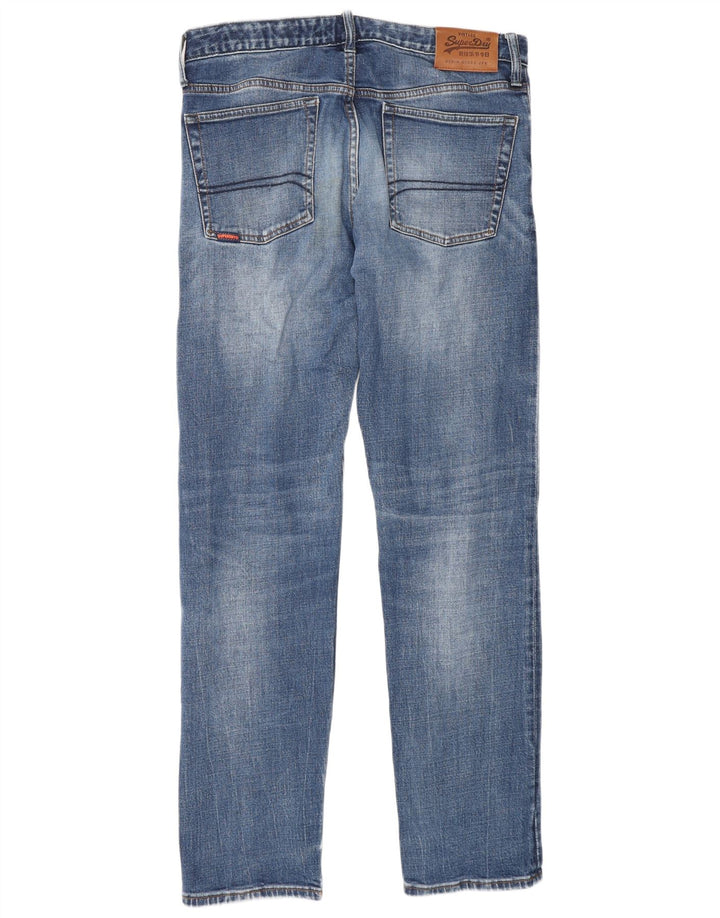 Jeans Superdry Masculino Slim W32 L34 Azul Algodão