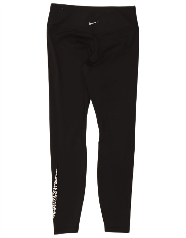 Leggings Nike Dri Fit Graphic UK 12 Médio Preto Poliéster