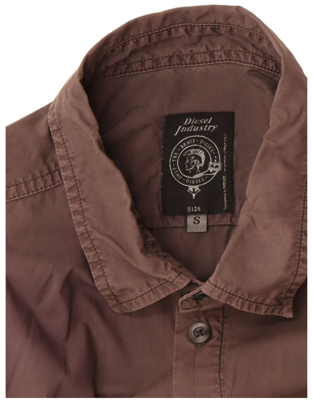 Diesel Camisa Masculina Pequena Cinza