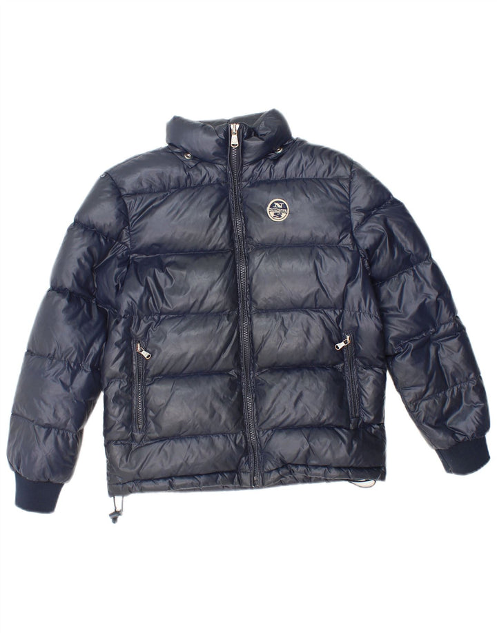 Casaco acolchoado menino NORTH SAILS 7-8 anos azul marinho poliamida