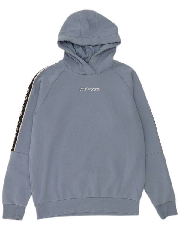 Kappa Mens Graphic Hoodie Jumper Médio Azul