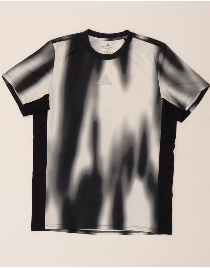 Adidas Mens Aeroready Camiseta Top Médio Preto Tie Dye