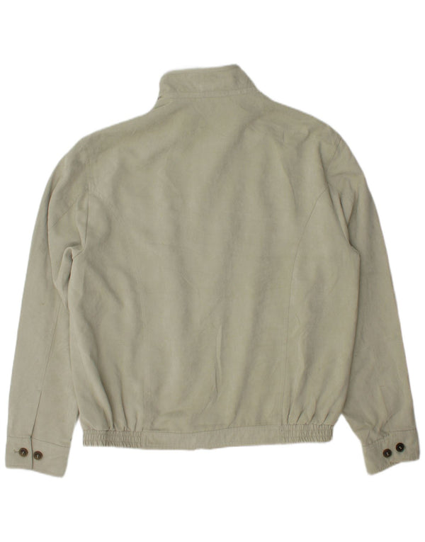 Jaqueta bomber masculina Marks & Spencer UK 38 poliéster verde médio