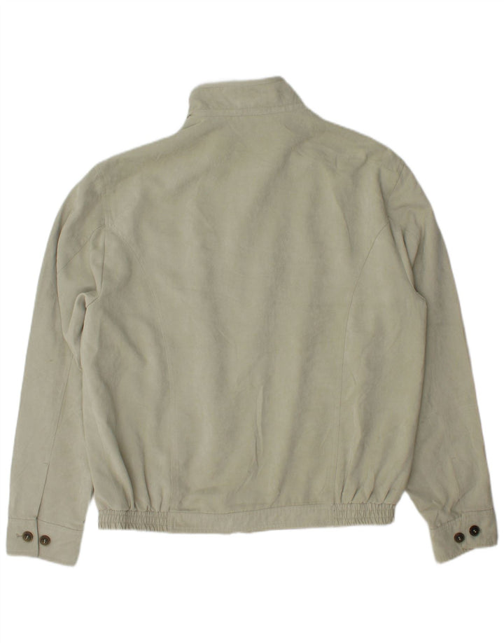 Jaqueta bomber masculina Marks & Spencer UK 38 poliéster verde médio