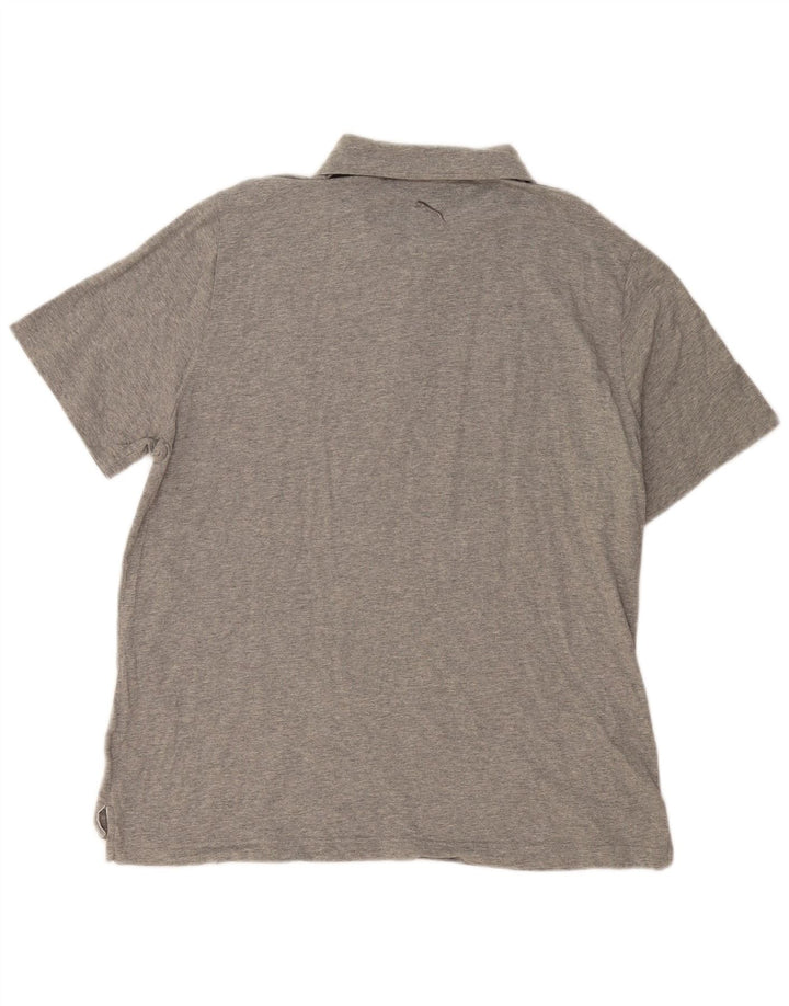 Camisa polo masculina PUMA XL cinza colorblock