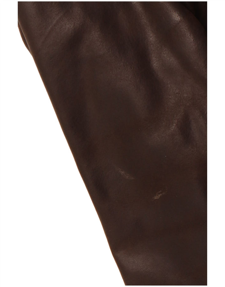 Jaqueta lendária 1957 Jaqueta de couro masculina Reino Unido 36 Couro marrom pequeno