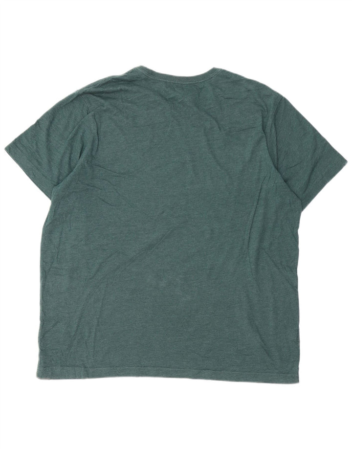 EDDIE BAUER Camiseta gráfica masculina Top XL algodão verde