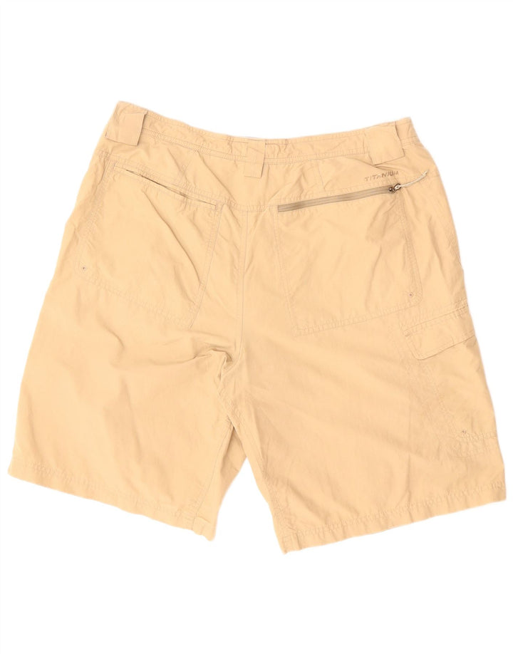 COLUMBIA Mens Cargo Shorts W36 Grande Bege Nylon