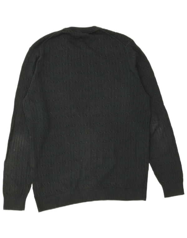 Suéter masculino Massimo Dutti com gola redonda XL algodão verde