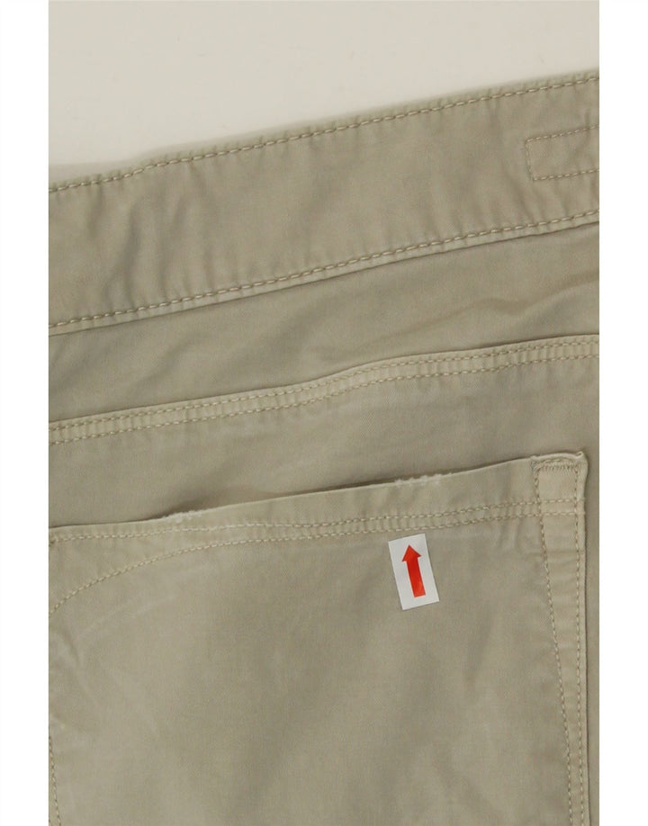 TRUSSARDI Mens Straight Casual Trousers W31 L31 Beige Cotton Vintage Trussardi and Second-Hand Trussardi from Messina Hembry 