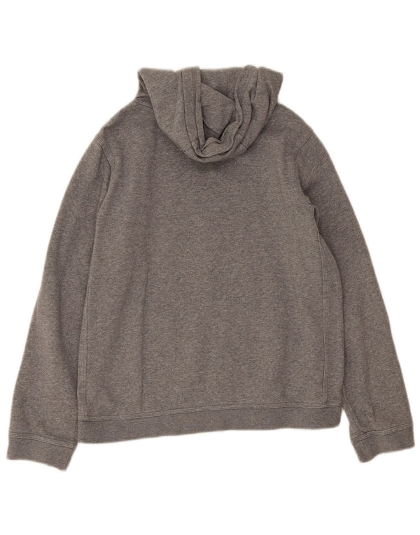 Nike Boys Hoodie Jumper 13-14 Years XL Grey Flecked Cotton