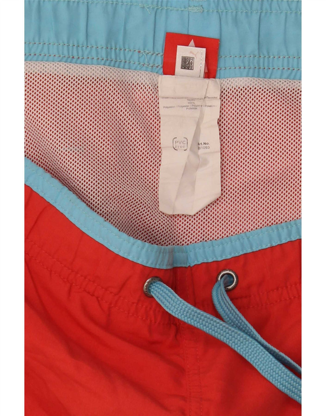 Shorts de natação masculinos Puma Graphic grande poliéster vermelho