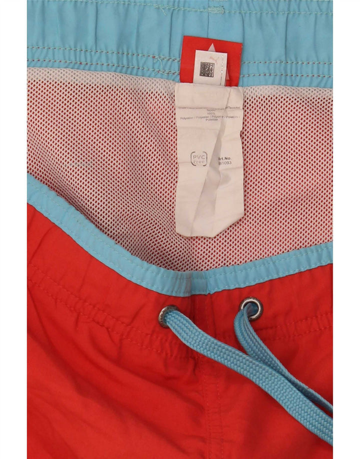 Shorts de natação masculinos Puma Graphic grande poliéster vermelho