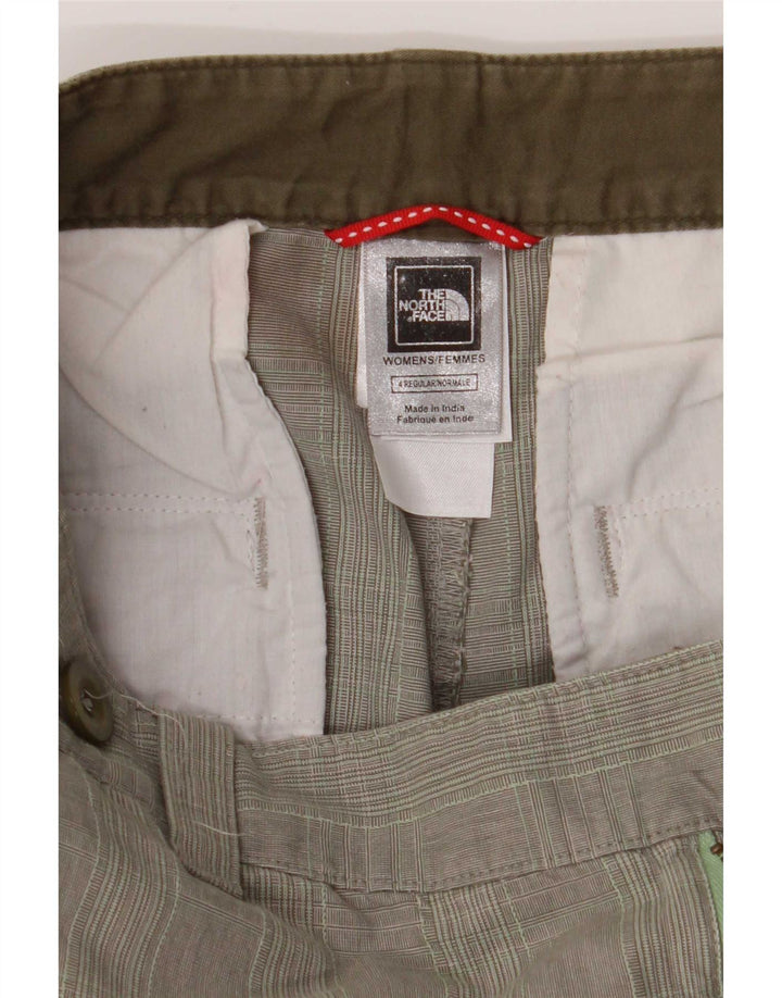Shorts Chino Feminino Regular Fit The North Face US 4 Pequeno W30 Verde Xadrez