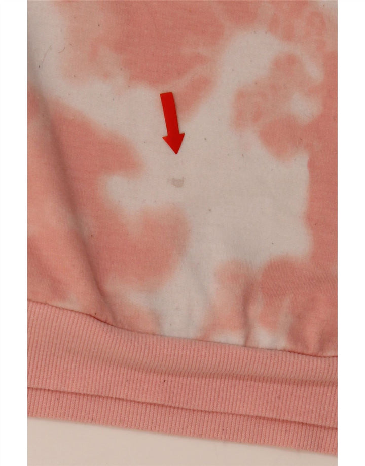 LEVI'S Girls Oversized Crop Sweatshirt Jumper 15-16 Years Pink Tie Dye Vintage Levi's and Second-Hand Levi's from Messina Hembry 