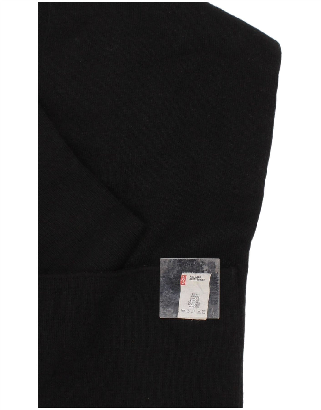 Lenço retangular masculino LEVI'S tamanho único acrílico preto