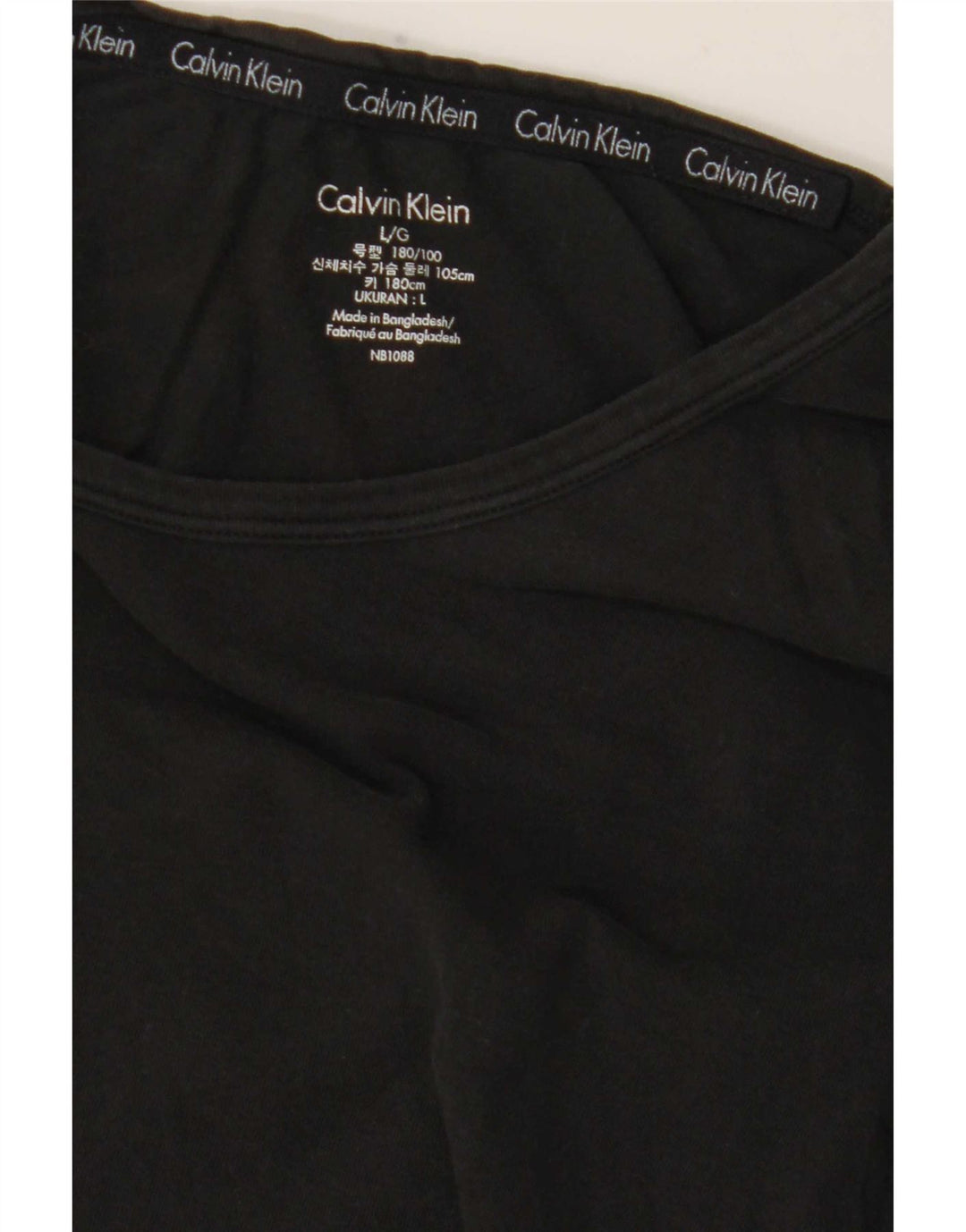 Calvin Klein Camiseta Feminina Top UK 16 Grande Preto