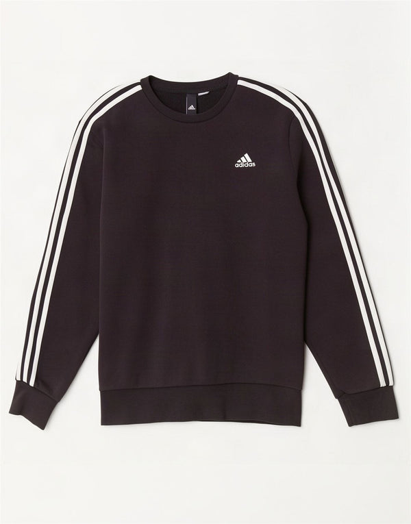 Adidas Mens Moletom Jumper Pequeno Preto