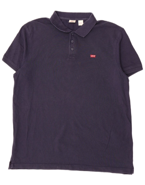 Camisa polo masculina Levi's Standard Fit XL azul marinho algodão