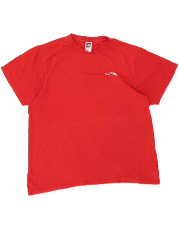 Camiseta gráfica masculina The North Face grande algodão vermelho